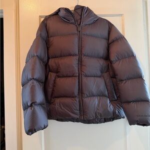 Lulumon Featherweight 900-Down Fill Dark Gray Puffer Jacket